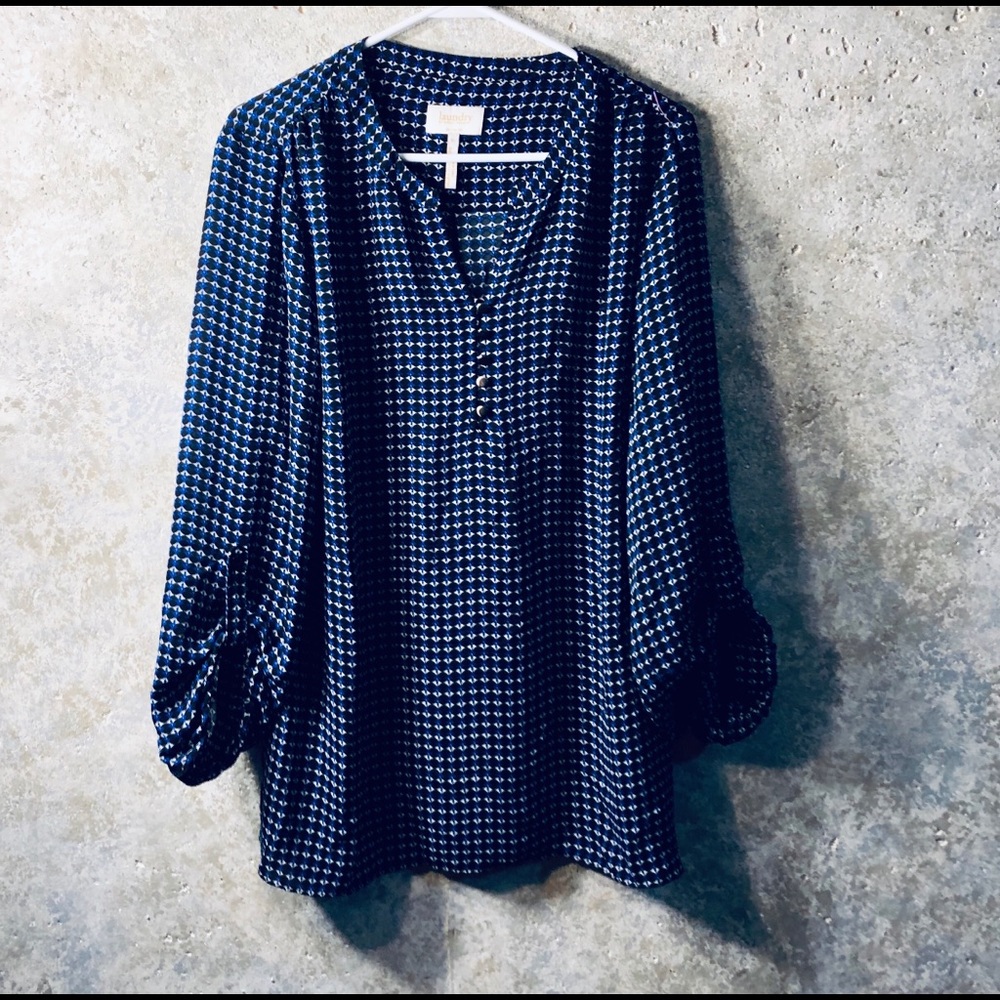Laundry size XL sheer blouse.